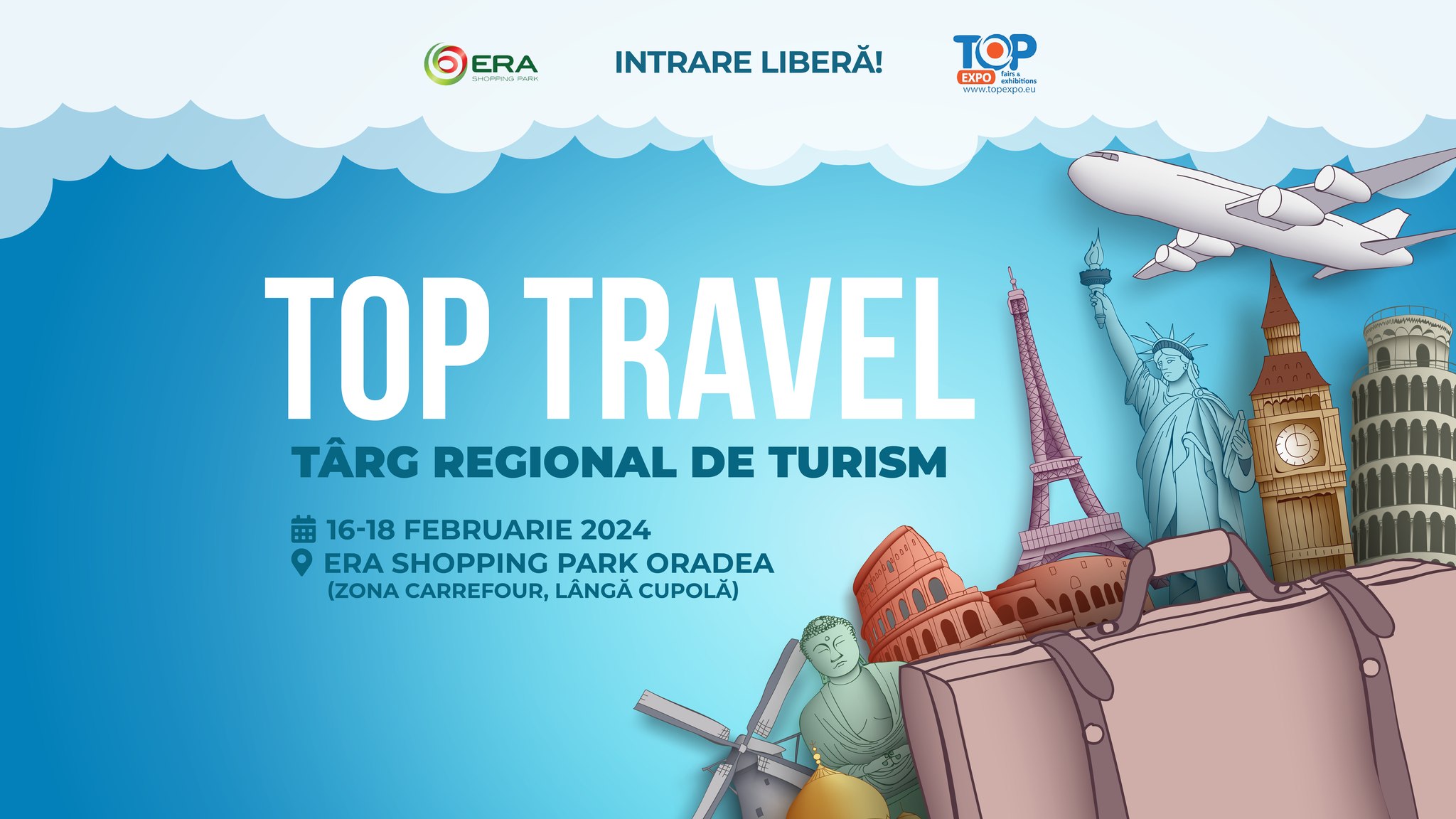 TOP TRAVEL targ regional de turism Oradea 16-18 februarie 2024
